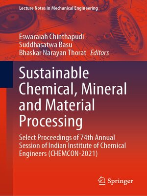 cover image of Sustainable Chemical, Mineral and Material Processing